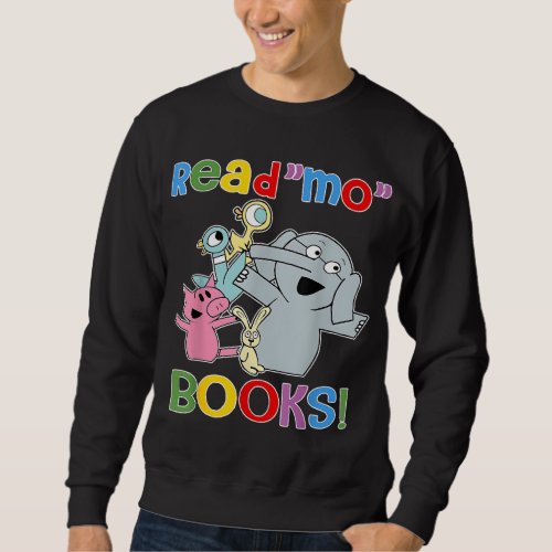 Read Mo Book Cute School Teacher Librarian Elephan Sweatshirt