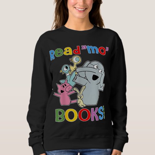 Read Mo Book Cute School Teacher Librarian Elephan Sweatshirt