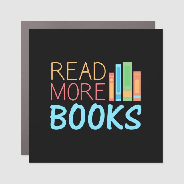 Read More Books Car Magnet (Front)