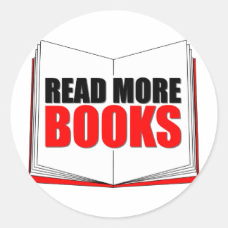 Read More Books Classic Round Sticker