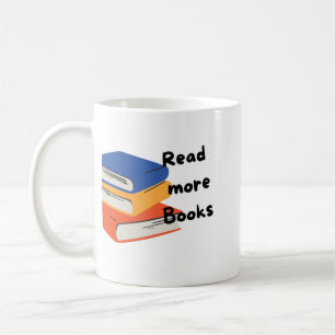 Read More Books Colorful Stack Coffee Mug