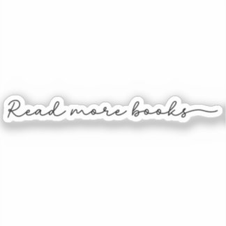 Read More Books Minimalist Sticker