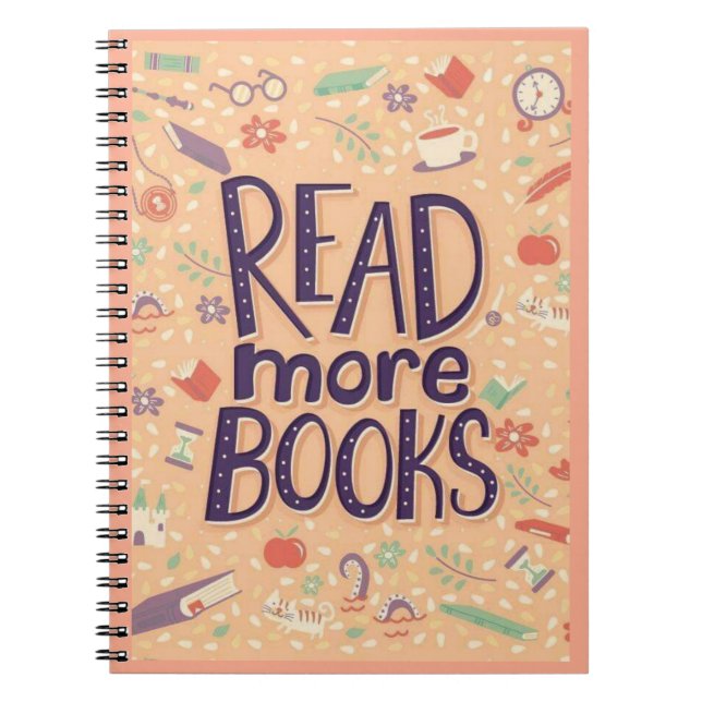 read more books "notebook" (Front)