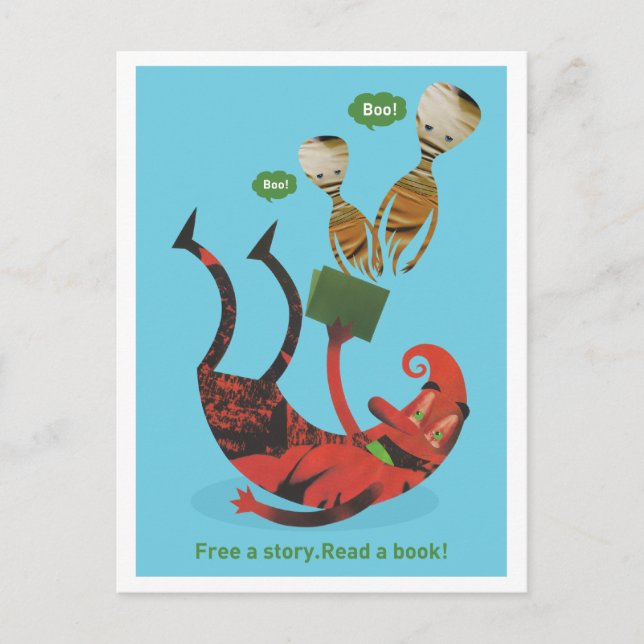 Read more books postcard (Front)