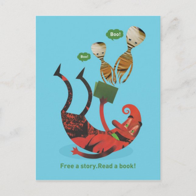 Read more books postcard (Front)