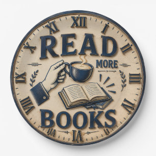Read More Books Reading Lover Gift Paper Plates