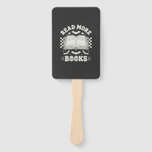 Read More Books Retro Halloween Book Lover Hand Fan