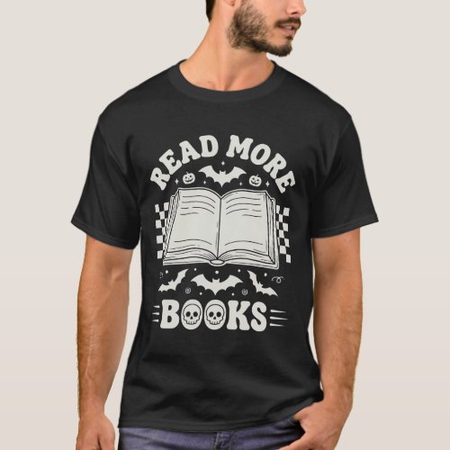 Read More Books Retro Halloween Book Lover T-Shirt