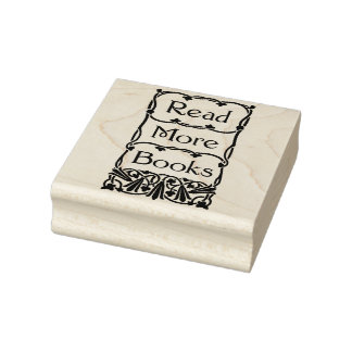 Read More Books Rubber Stamp