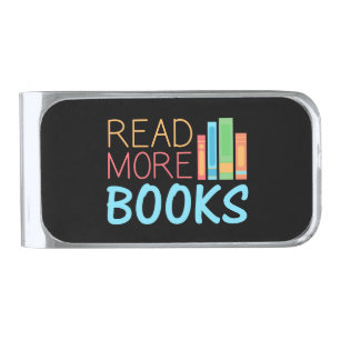 Read More Books Silver Finish Money Clip