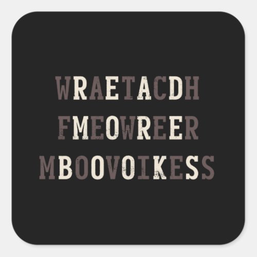 Read More Books Square Sticker