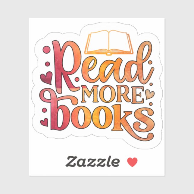 Read More Books Sticker (Sheet)