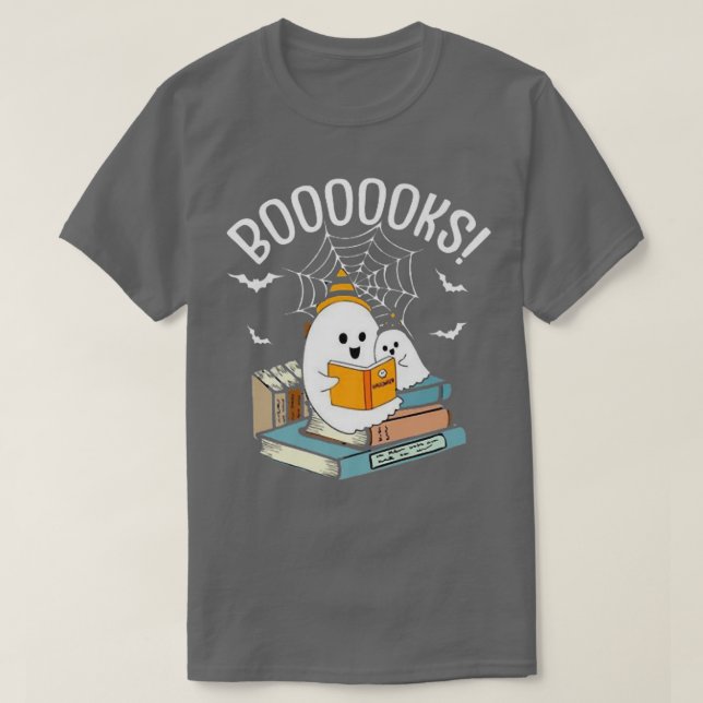Read more boooooks Cute Ghost Read more boooooks H T-Shirt (Design Front)