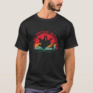 Read More Boooooks Ghost Reading Books Halloween L T-Shirt
