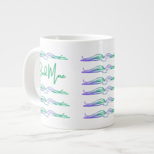 Read More in Green and Blue Giant Coffee Mug