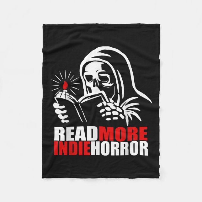 Read More Indie Horror Apparel  Fleece Blanket (Front)