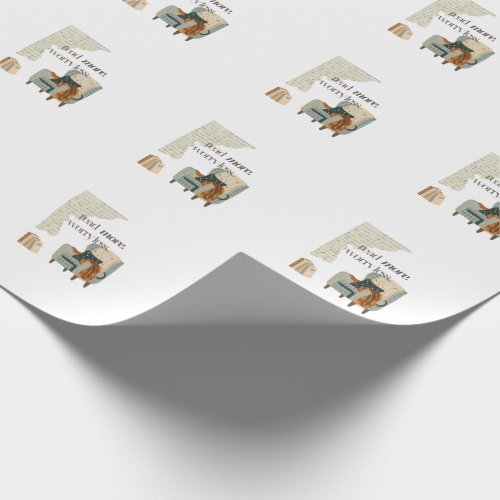 Read More, Worry Less Book Lover Wrapping Paper