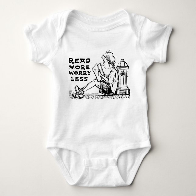 Read More Worry Less Boy Baby Bodysuit (Front)