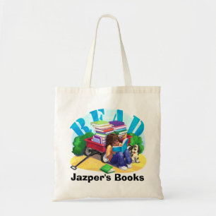 Read More Worry Less Boy Reading Book Bag