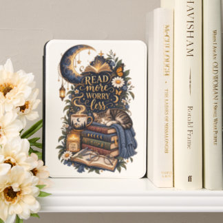 Read More Worry Less Kindle Cover | Cozy Cat Book