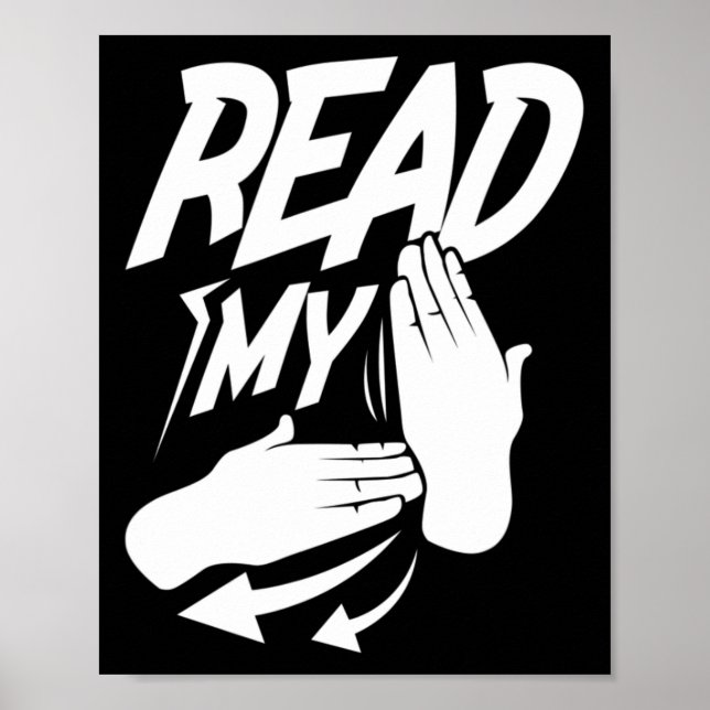 Read My Hand Deaf American Sign Language  (Front)