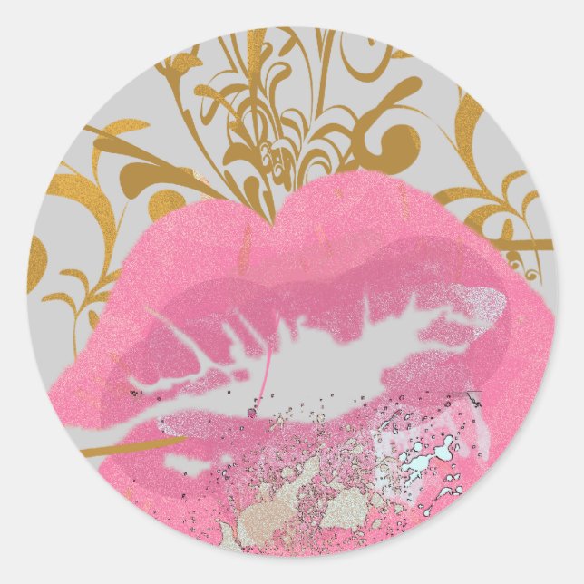 Read My Lips Classic Round Sticker (Front)