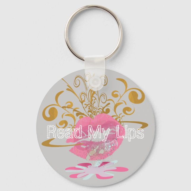 Read My Lips Keychain (Front)