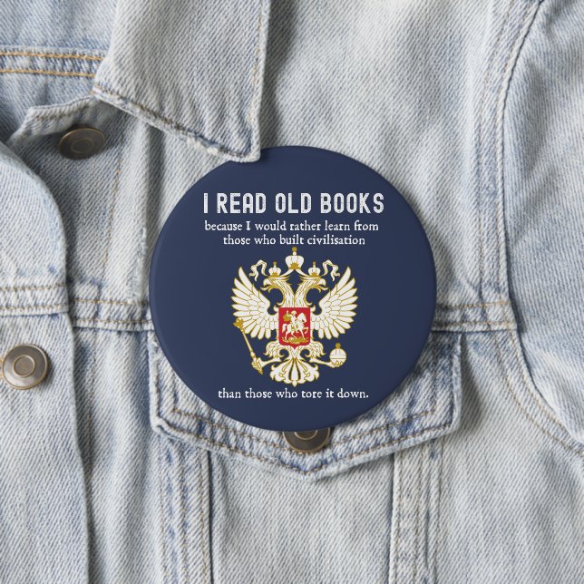 Read Old Books Conservative Anti Cancel Culture Button (In Situ)
