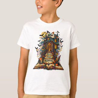 Read Past Midnight Haunted Library T-Shirt
