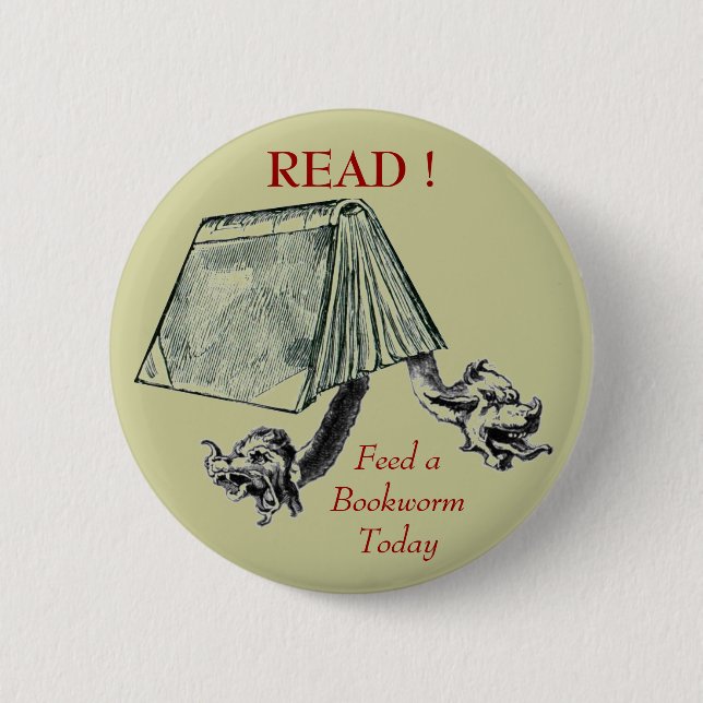READ ! PINBACK BUTTON (Front)