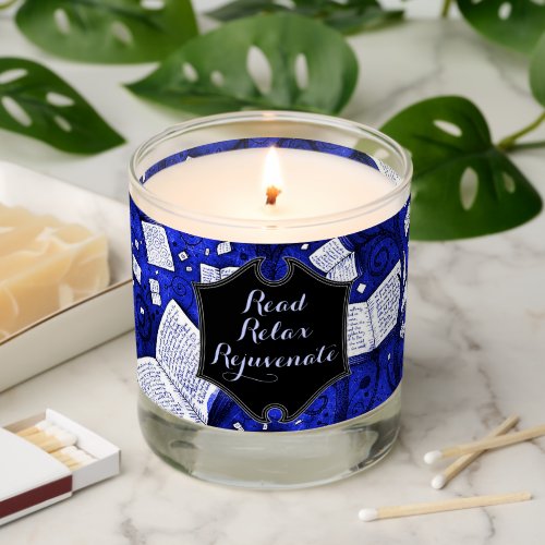Read Relax Rejuvenate Blue Books Scented Candle