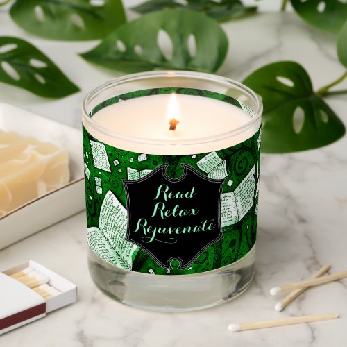 Read Relax Rejuvenate Green Books Scented Candle