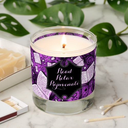 Read Relax Rejuvenate Pink Books Scented Candle