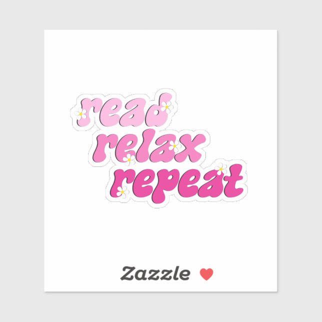 Read Relax Repeat Sticker (Sheet)
