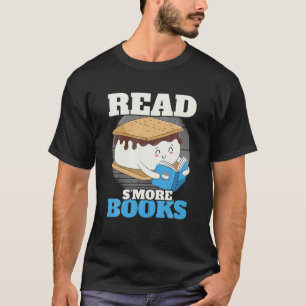 Read S'more Books Camping Bookworm Boy Cute Librar T-Shirt