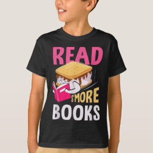 Read Smore Books Camping Bookworm Librarian Smores T-Shirt