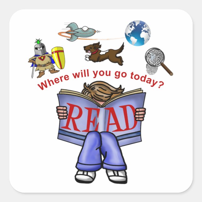 Read Square Sticker (Front)