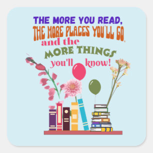 Read Square Sticker