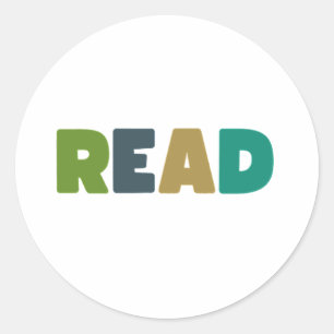 read. Stickers & Labels