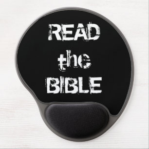 Read The Bible Black & White Gel Mouse Pad