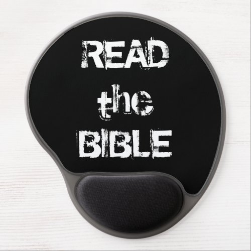 Read The Bible Black  White Gel Mouse Pad