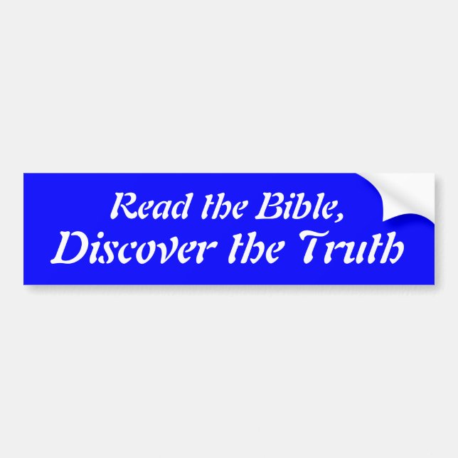 Read the Bible Bumper Sticker (Front)