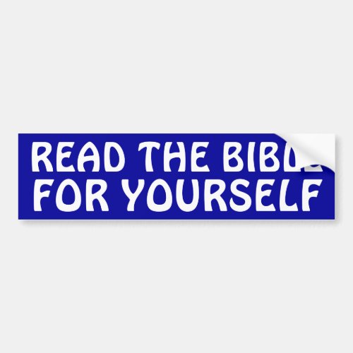 Read The Bible Bumper Sticker