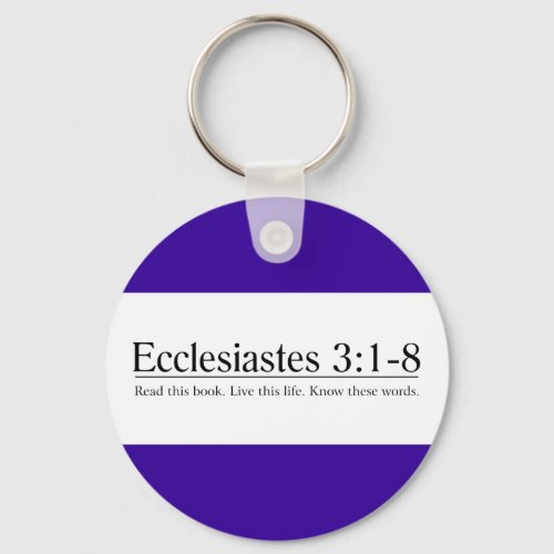 Read the Bible Ecclesiastes 31_8 Keychain