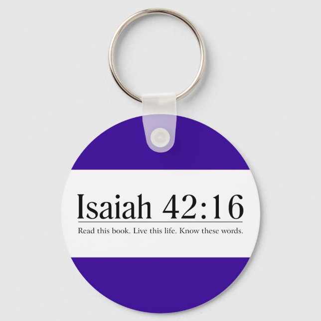 Read the Bible Isaiah 42:16 Keychain (Front)