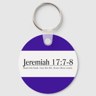 Read the Bible Jeremiah 17:7-8 Keychain