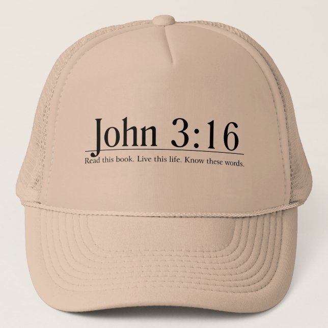 Read the Bible John 3:16 Trucker Hat (Front)