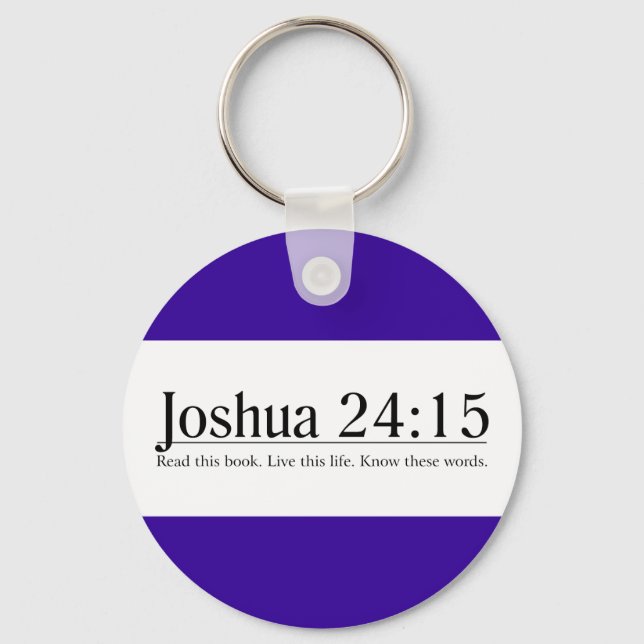Read the Bible Joshua 24:15 Keychain (Front)