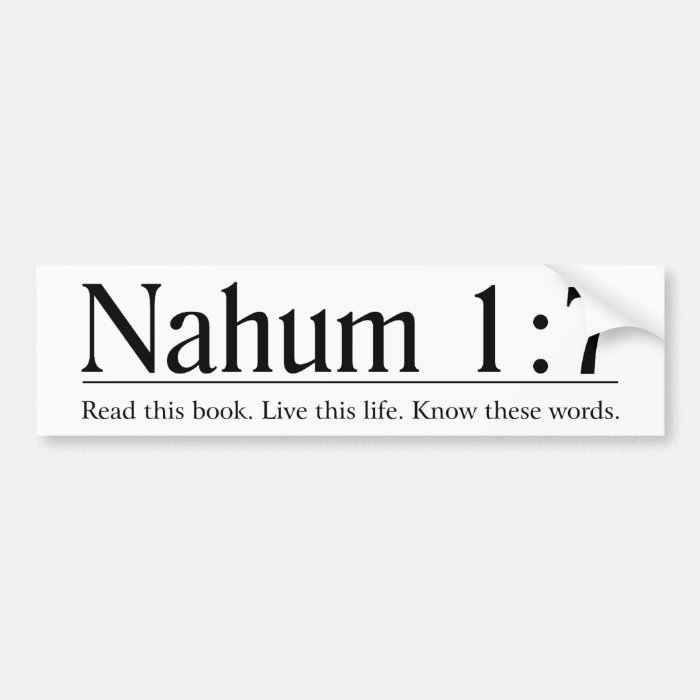 Read the Bible Nahum 17 Bumper Stickers