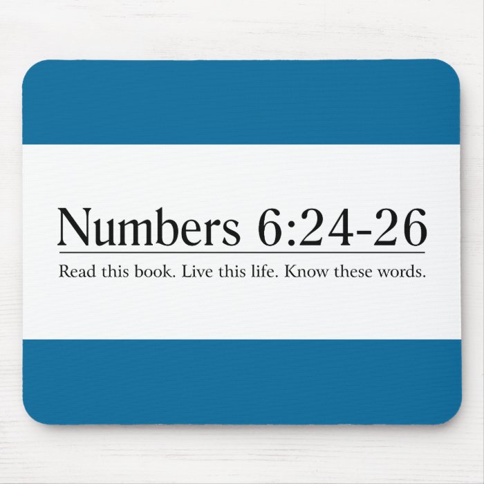 Read the Bible Numbers 624 26 Mouse Pads